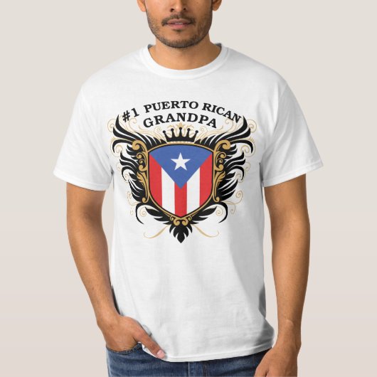 Nummer één Puerto Ricaanse opa T-shirt (Voorkant)