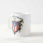 Nummer één Puerto Ricaanse vader Koffiemok (Voorkant links)