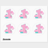 Nummer één ronde sticker (Vel)