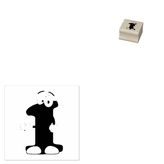 Nummer één rubberstempel (Gestempeld)