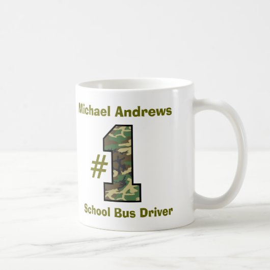 Nummer één-schoolbuschauffeur V37 Koffiemok (Rechts)