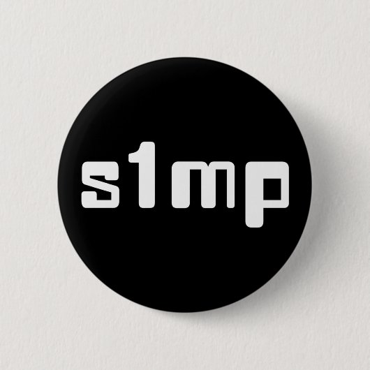 Nummer één Simp-Button Ronde Button 5,7 Cm (Voorkant)
