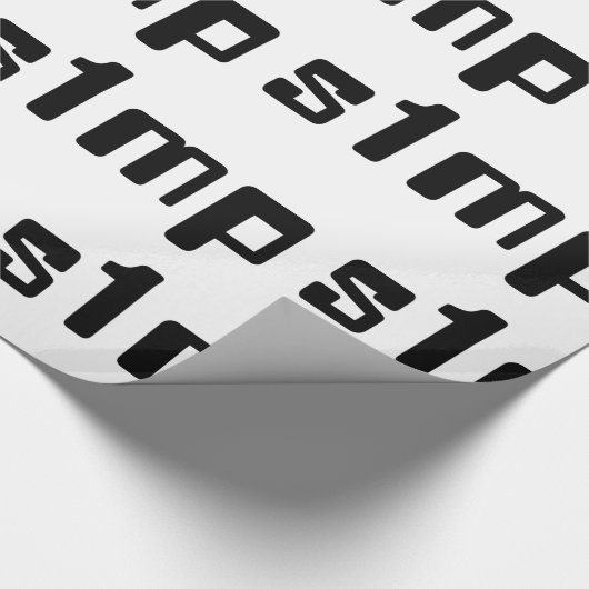 Nummer één Simp Cadeaupapier (Hoek)