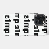 Nummer één Simp iPhone Hoesje (Achterkant horizontaal)