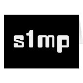 Nummer één SIMP-Kaart (Voorkant Horizontaal)