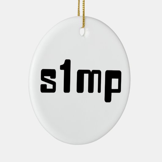 Nummer één Simp Keramisch Ornament (Rechts)