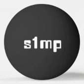 Nummer één Simp Ping Pong Ball (Voorkant)
