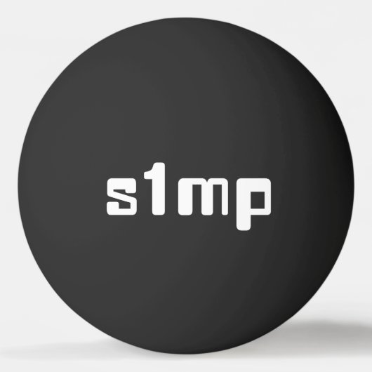 Nummer één Simp Ping Pong Ball (Voorkant)