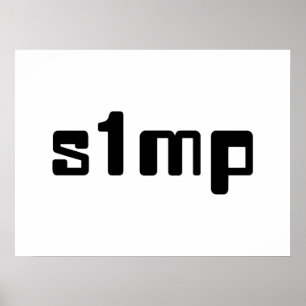 Nummer één Simp-Poster Poster