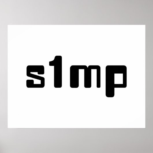 Nummer één Simp-Poster Poster (Voorkant)