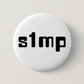 Nummer één Simp Ronde Button 5,7 Cm (Voorkant)