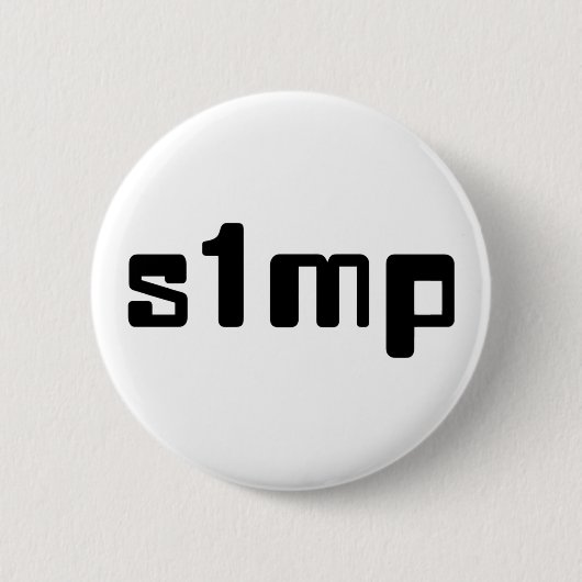 Nummer één Simp Ronde Button 5,7 Cm (Voorkant)