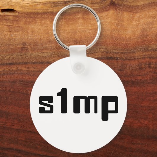 Nummer één Simp Sleutelhanger (Voorkant)