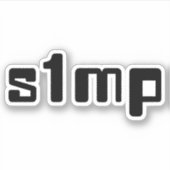 Nummer één Simp Sticker (Voorkant)