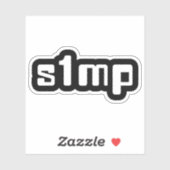 Nummer één Simp Sticker (Vel)