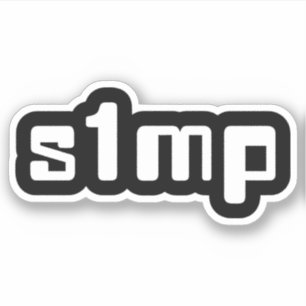 Nummer één Simp Sticker