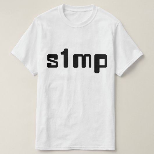 Nummer één Simp T-shirt (Design voorkant)