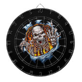 Nummer één skelet dartbord (Voorkant)
