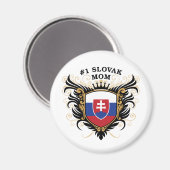Nummer een Slowaakse moeder Magneet (Voorkant / Achterkant)
