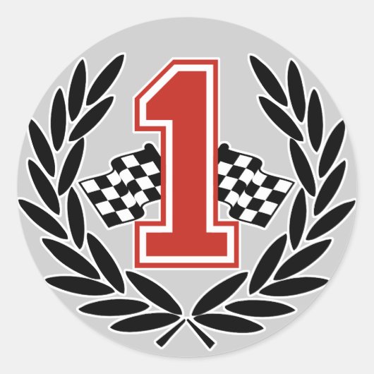 Nummer één Sticker (Voorkant)