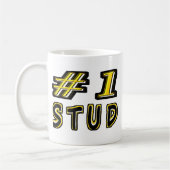 Nummer één studie koffiemok (Links)