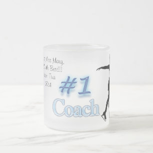 Nummer één tekencoach, bedankt Mok (blauw)