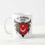 Nummer één Turkse moeder Koffiemok (Links)