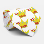 Nummer één vader # 1 papa stropdas (Opgerold)