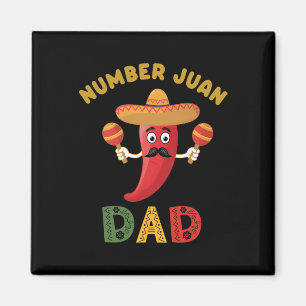 Nummer Een Vader Grappig Vaderdag Mexicaan Juan Da Magneet