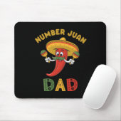 Nummer Een Vader Grappig Vaderdag Mexicaan Juan Da Muismat (Met muis)