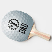 Nummer één vader/moeder/zoon... Persoonlijk Golf B Tafeltennisbatje (Zijkant)