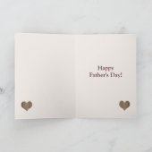 Nummer één vader op een houten achtergrond kaart (Binnen)