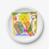 Nummer één vader papieren bordje (Voorkant)