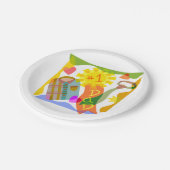 Nummer één vader papieren bordje (Gekanteld)