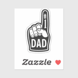 Nummer een vader schuim hand sticker