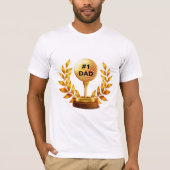 Nummer één vader van Par Golf t-Shirt (Voorkant)