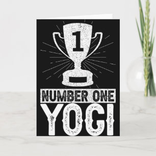 Nummer één Yogi-meditatie Yoga Namaste Kaart
