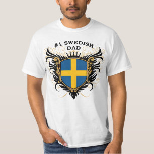 Nummer één Zweedse vader T-shirt