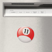 NUMMER ELEVEN BILLIARDS BALL MAGNEET (Insitu (Vaatwasser))