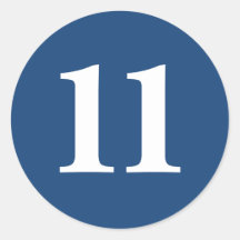 Nummer Elf planning benodigdheden 11 marine wit