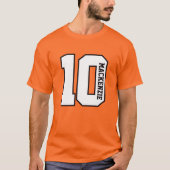Nummer en naam gepersonaliseerd  t-shirt (Voorkant)