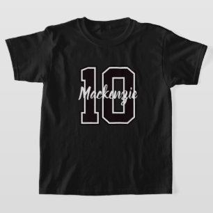 Nummer en naam gepersonaliseerd  t-shirt
