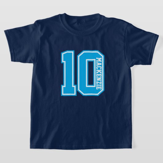 Nummer En Naam Persoonlijke Varsity  T-shirt (Laagn)