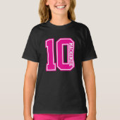 Nummer En Naam Persoonlijke Varsity T-shirt (Voorkant)