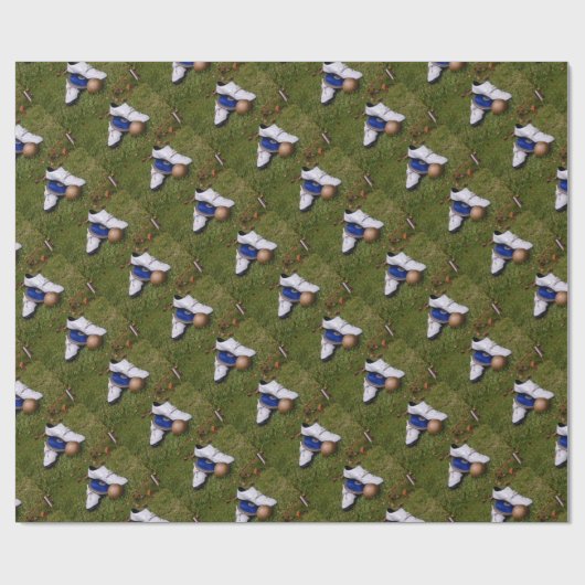 Nummer en veld cadeaupapier (Vlak)