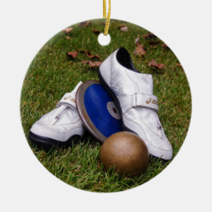 Nummer en veld keramisch ornament