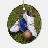 Nummer en veld keramisch ornament (Links)