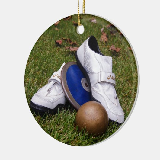 Nummer en veld keramisch ornament (Links)