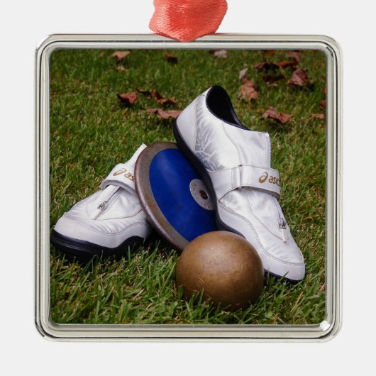 Nummer en veld metalen ornament (Voorkant)