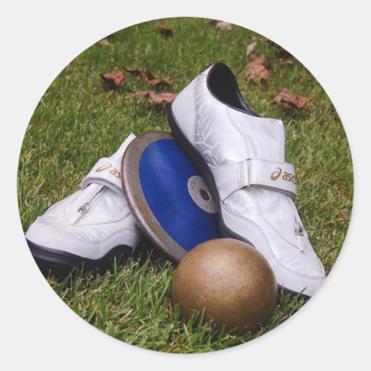 Nummer en veld ronde sticker (Voorkant)